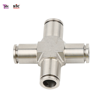 ฟิตติ้งสแตนเลส เสียบสายสี่ทาง