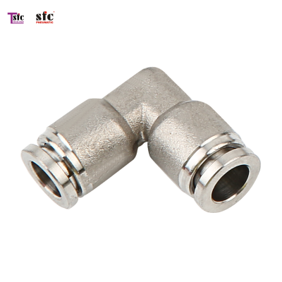 ฟิตติ้งสแตนเลส ข้องอ 90 องศา เสียบสายสองทาง